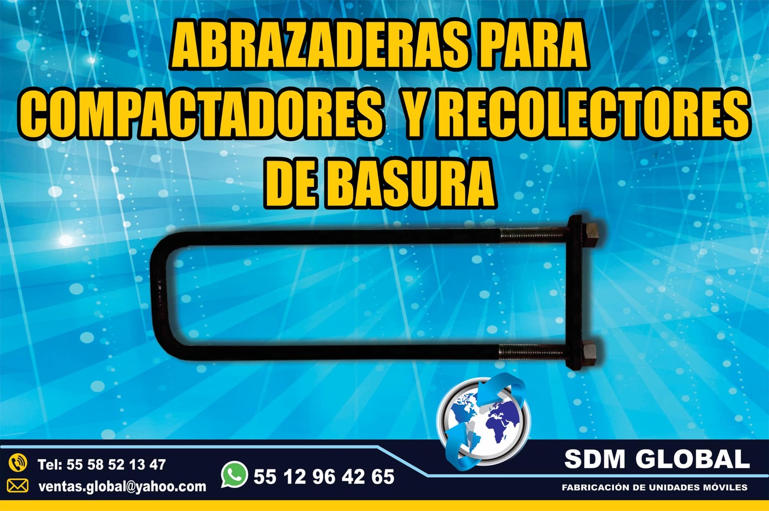 <span style="font-weight: bold;">Venta de Abrazaderas para recolectores de basura</span><br>