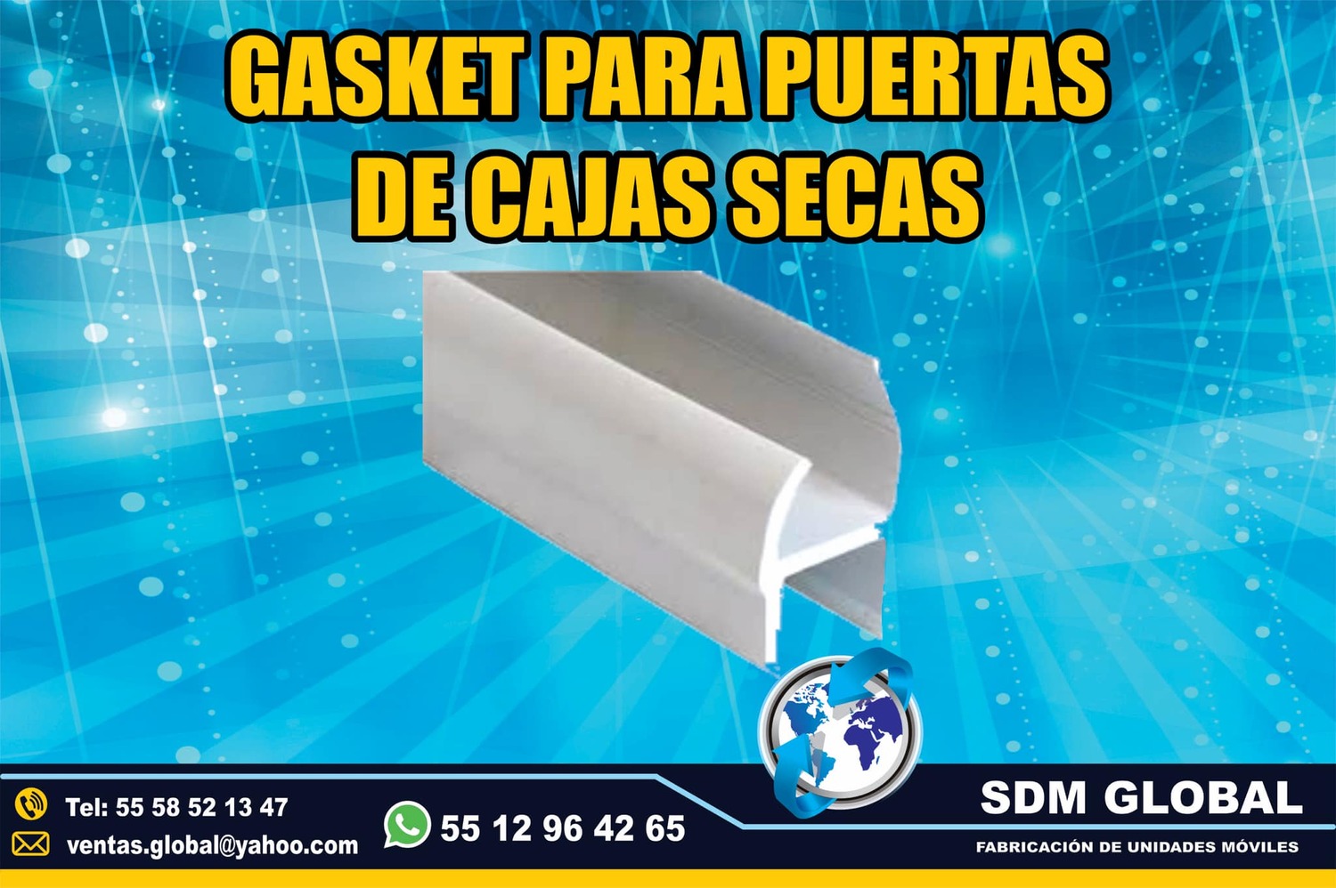 Venta de Gasket para cajas y carrocerias plataformas remolques en Mexico