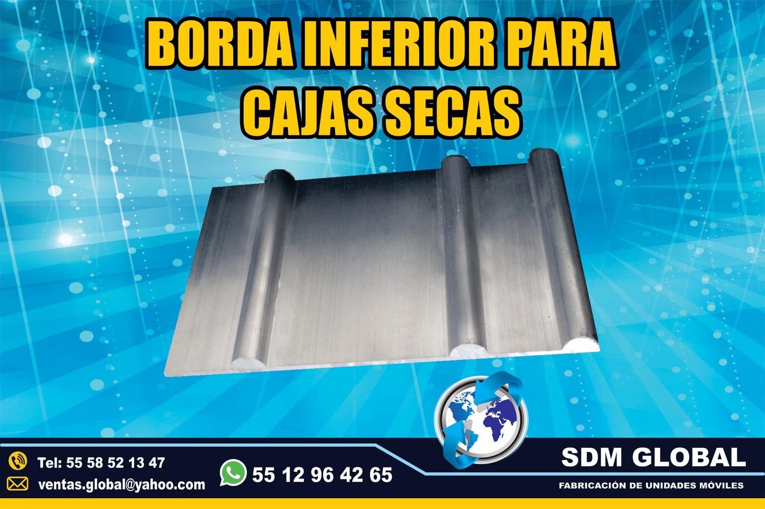 <span style="font-weight: bold;">Venta de Borda de aluminio para redilas estaquitas carrocerias cajas secas remolques</span>