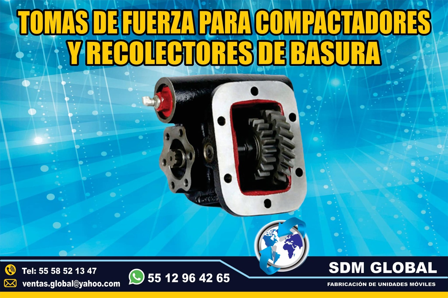<span style="font-weight: bold;">Venta de Toma de Fuerza para compactadores de basura</span><br>