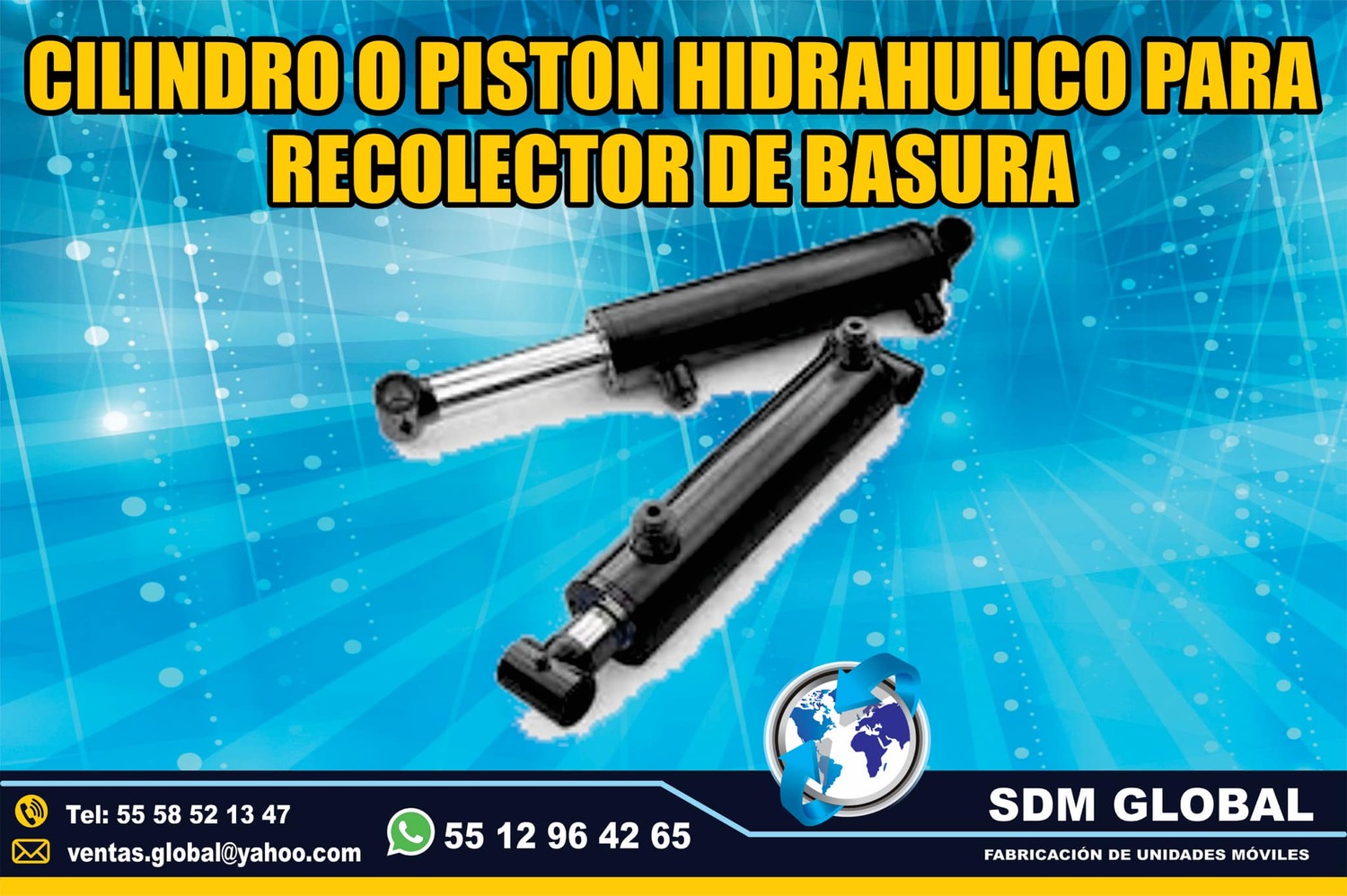 <span style="font-weight: bold;">Venta de Pistones hidraulicos para compactadores de basura</span><br>