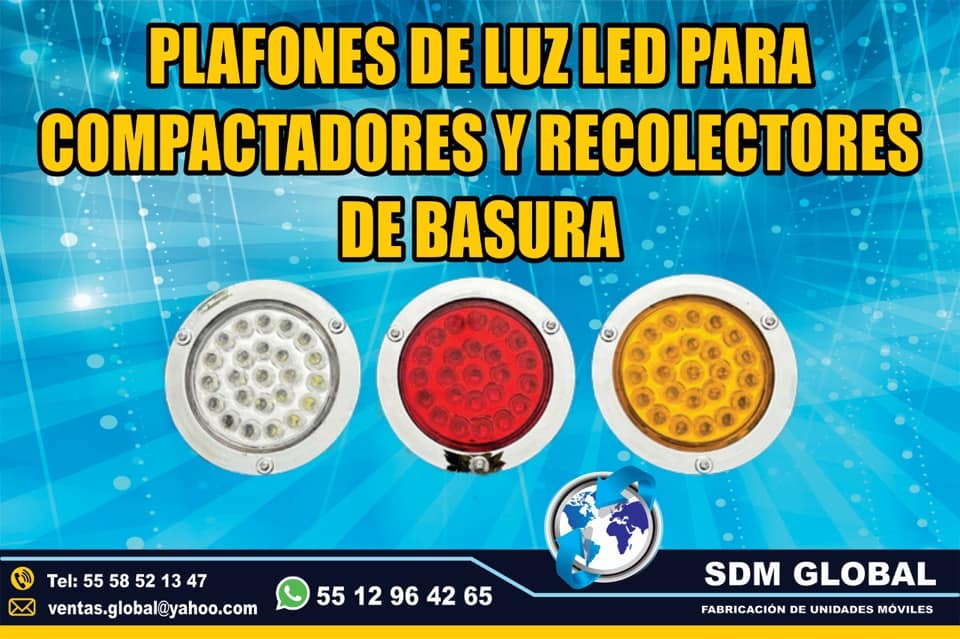 <span style="font-weight: bold;">Venta de Plafones de Led para camiones de basura</span><br>