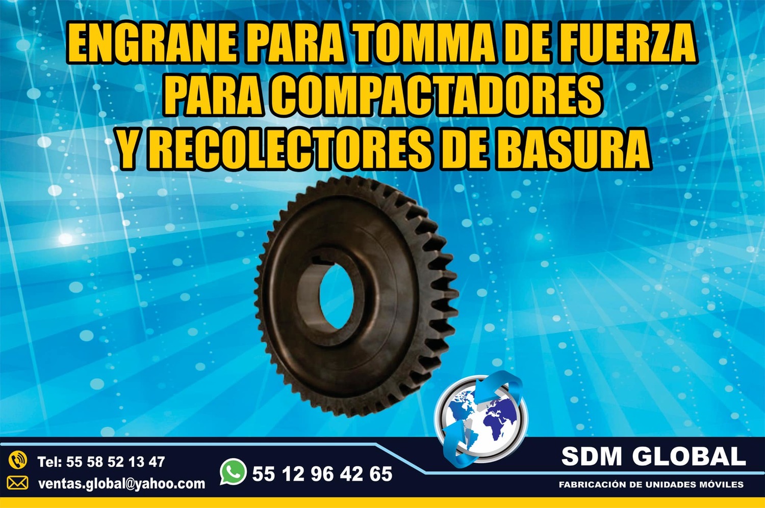 <span style="font-weight: bold;">Venta de Engrane para toma de fuerza recolectores de basura</span><br>