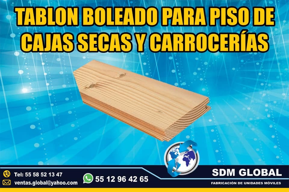 <span style="font-weight: bold;">Venta de Piso de tablon para redilas estaquitas carrocerias cajas secas remolques</span>