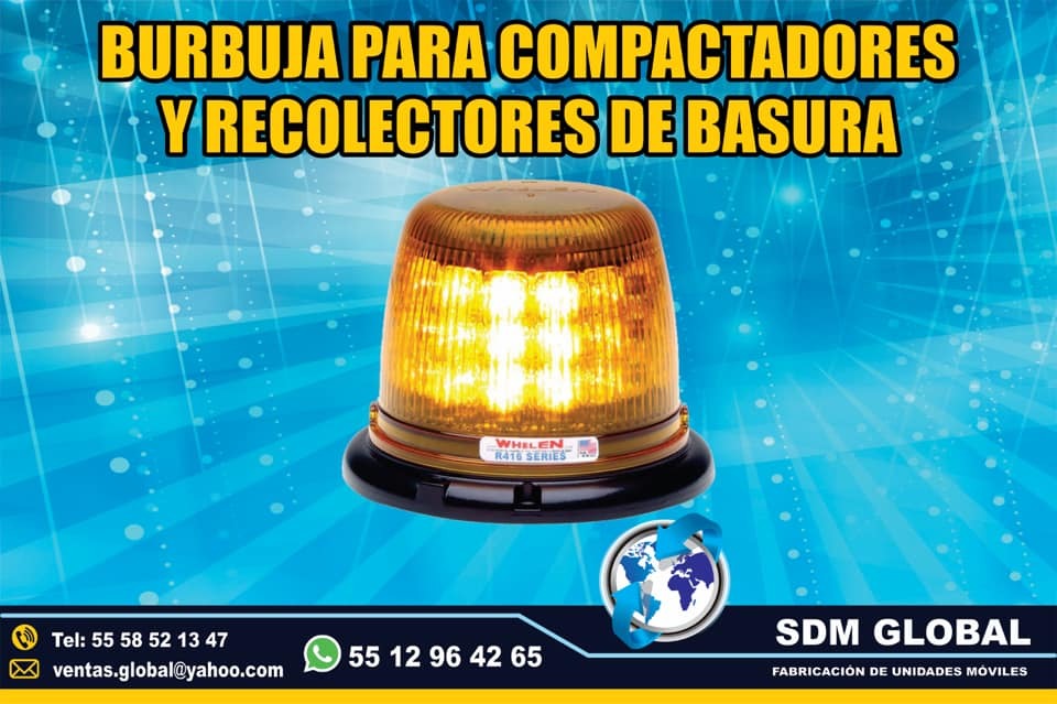 <span style="font-weight: bold;">Venta de Mini torreta ambar para camiones de basura</span><br>