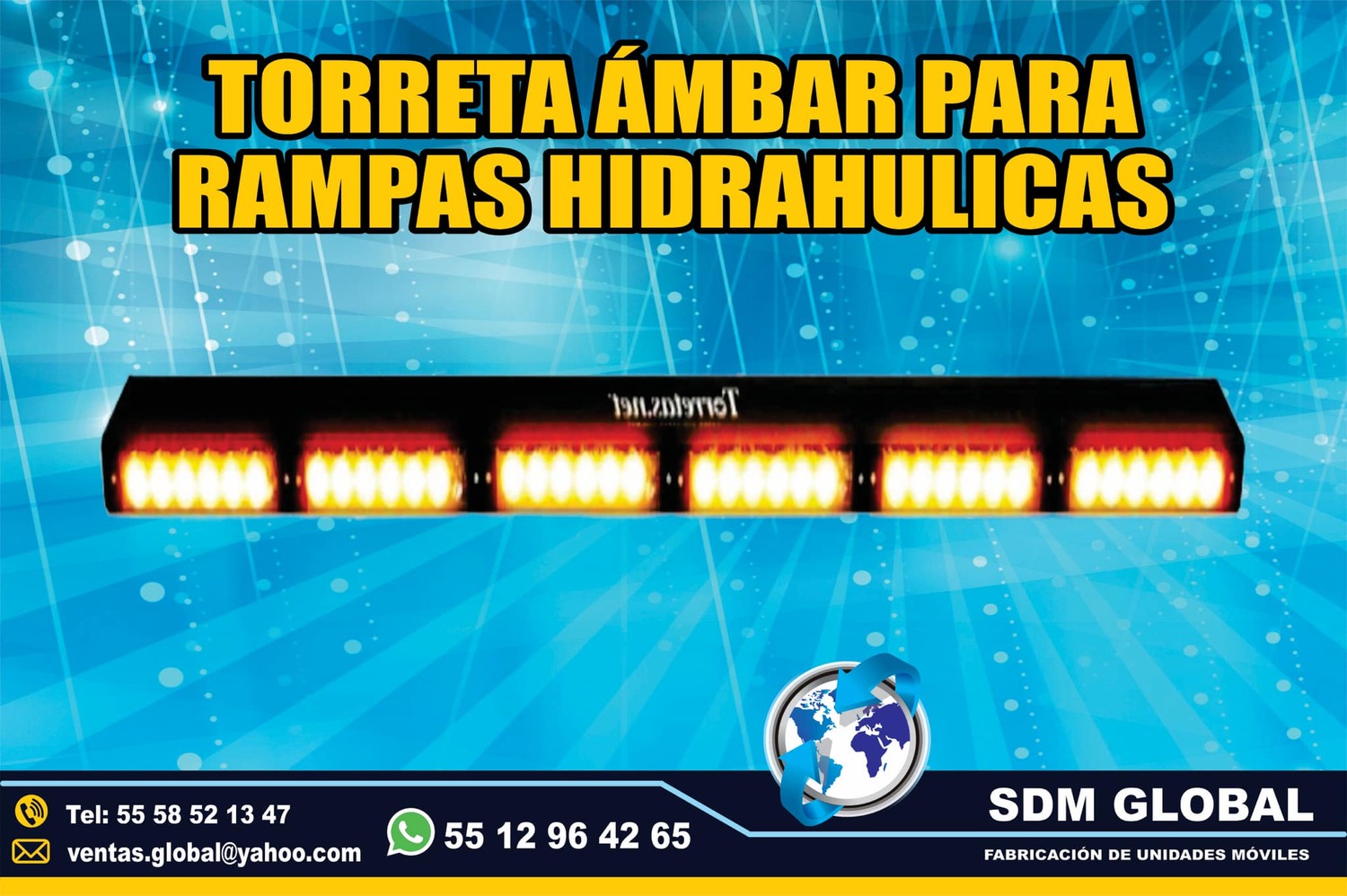 <span style="font-weight: bold;">Venta de Torreta ambar para camiones de basura</span><br>