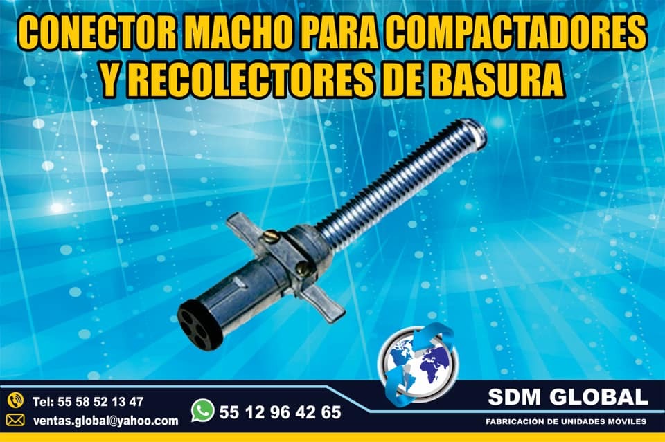 <span style="font-weight: bold;">Venta de Conector macho para para recolectores de basura</span><br>