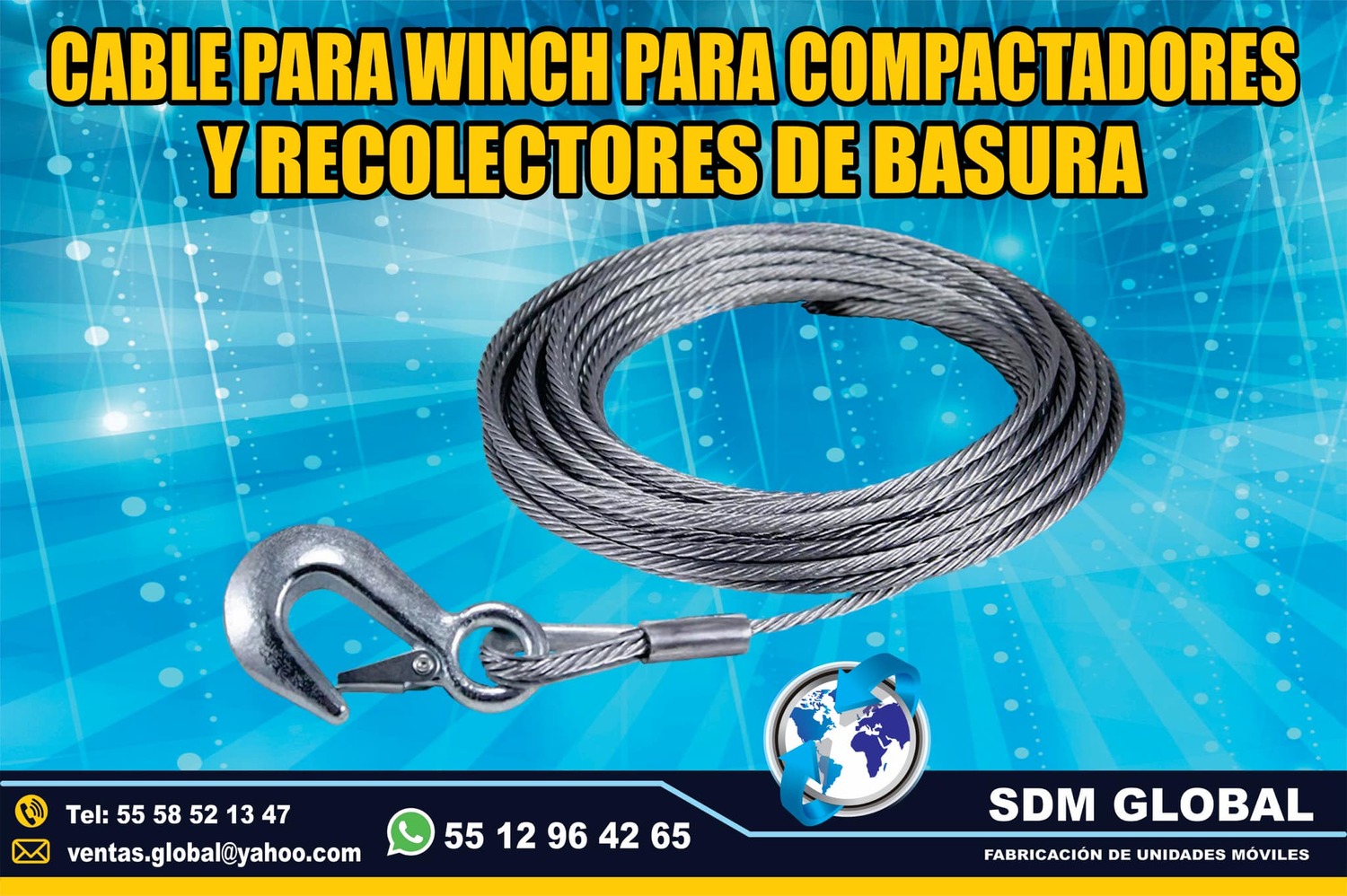 <span style="font-weight: bold;">Venta de Chicote o malacate para recolectores de basura</span><br>